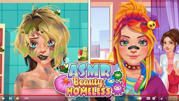ASMR Beauty Homeless: Hygiene & Makeover Game