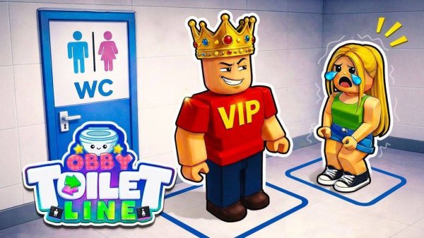 Obby Toilet Line: Idle Queue Game Online
