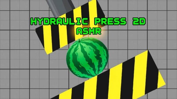Hydraulic Press 2D ASMR: Satisfying Object Press Online Game - Stress Relief Game