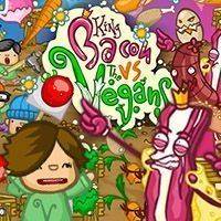 King Bacon VS Vegans Online Arcade Game