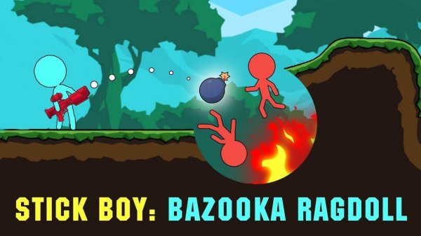 Stick Boy: Bazooka Ragdoll Online Arcade Game