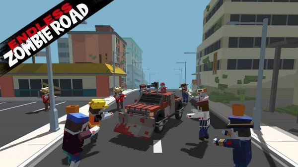 Endless Zombie Road Driving Game